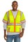 CornerStone® ANSI 107 Class 3 Surveyor Mesh Zippered Two-Tone Short Sleeve Vest